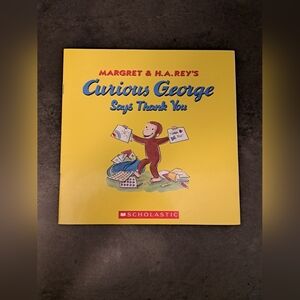 Scholastic Curious George Thank You Book - Yellow Cover
